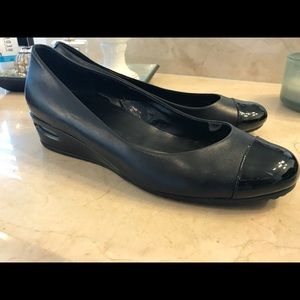 Black Cole Haan Leather Wedges